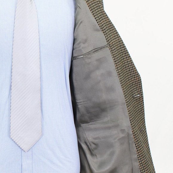 Orvis 42L Beige Check 2-Button Sport Coat Blazer Jacket B230 - Picture 10 of 11